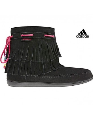 Adidas Neo Qt Frills - дамски ботуши от естествен велур - черно